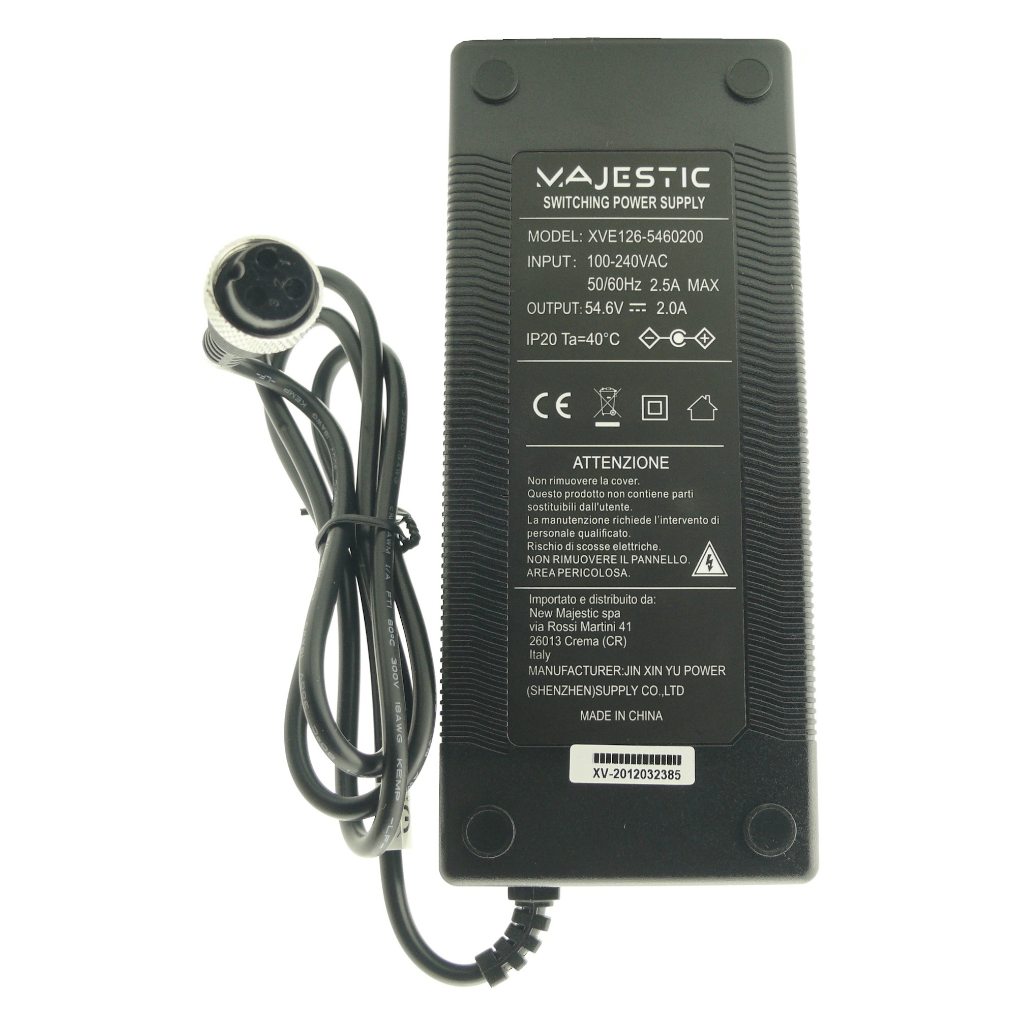 Majestic 655414100 - Alimentatore di rete 2A HVE126-5460200
