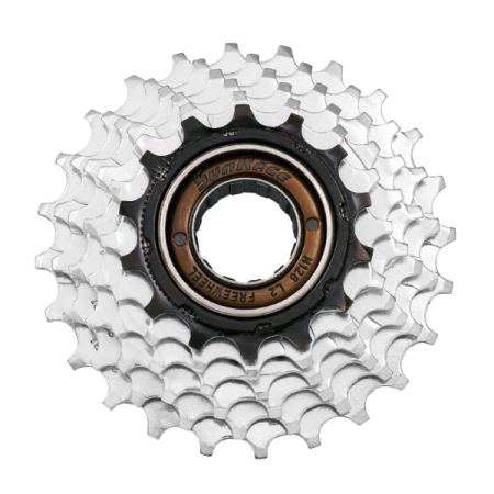 RUOTA LIBERA A FILETTO MFR2A 6V - 14-24 DENTI ARGENTO NERO