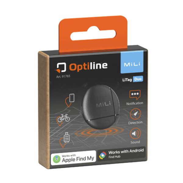 OptiTag Duo smart tracker compatibile con Apple e Android GPS
